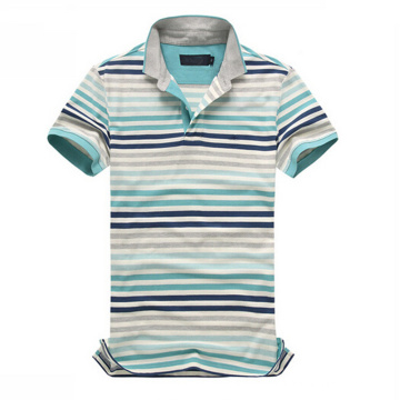 Kurzarm-gestreiftes Polo Private Label Polo-Shirts (PS-056)